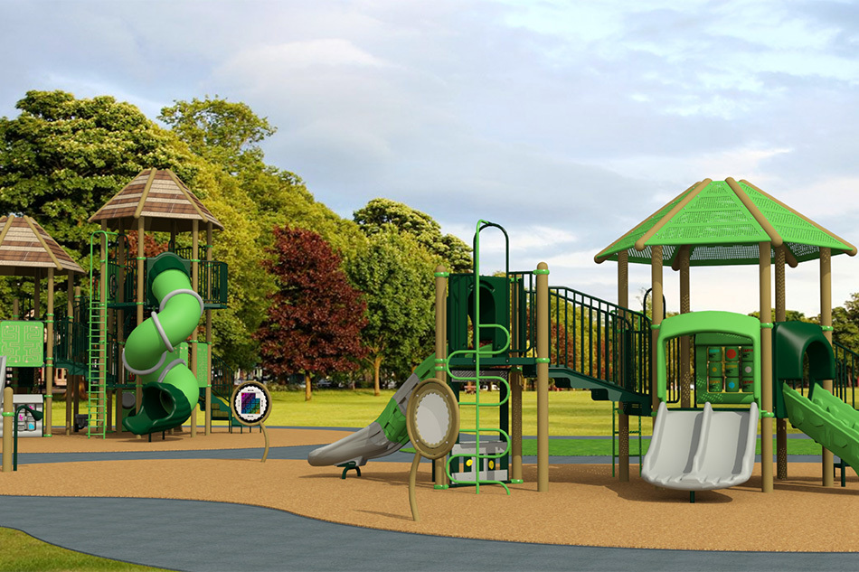 High Oak Park Playground Rendering