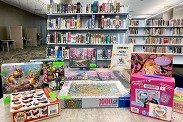 Harvey Gerdts puzzle collection at the Arlington Public Library