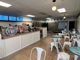 Interior of Bubble and Bean Cafe