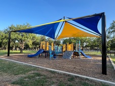 Shade structures at Harris Ryals Playground