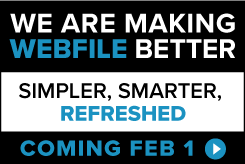 We Are Making Webfile Better: Simpler, Smarter, Refreshed. Coming Feb. 1