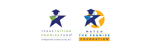 Texas Tuition Promise Fund and Match the Promise Foundation Logos
