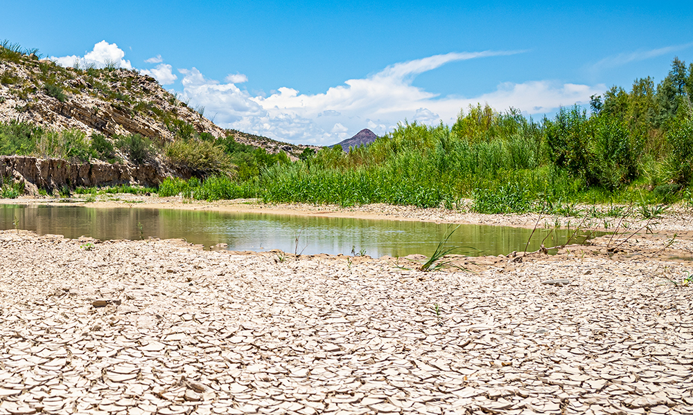 Dry lake bed