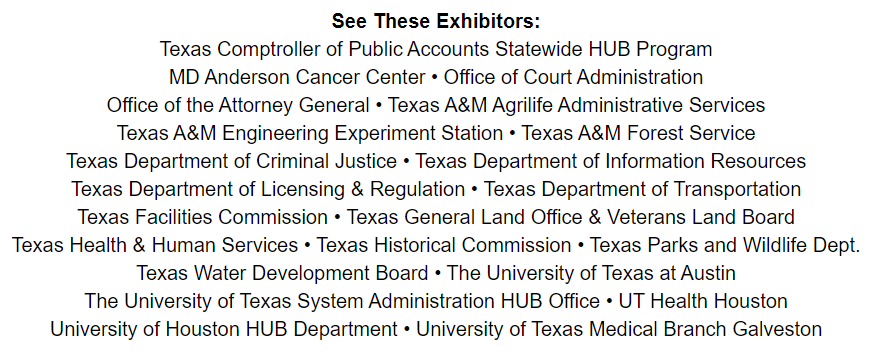 State Agency Exhibitors