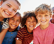 Happy Children with Bright Futures