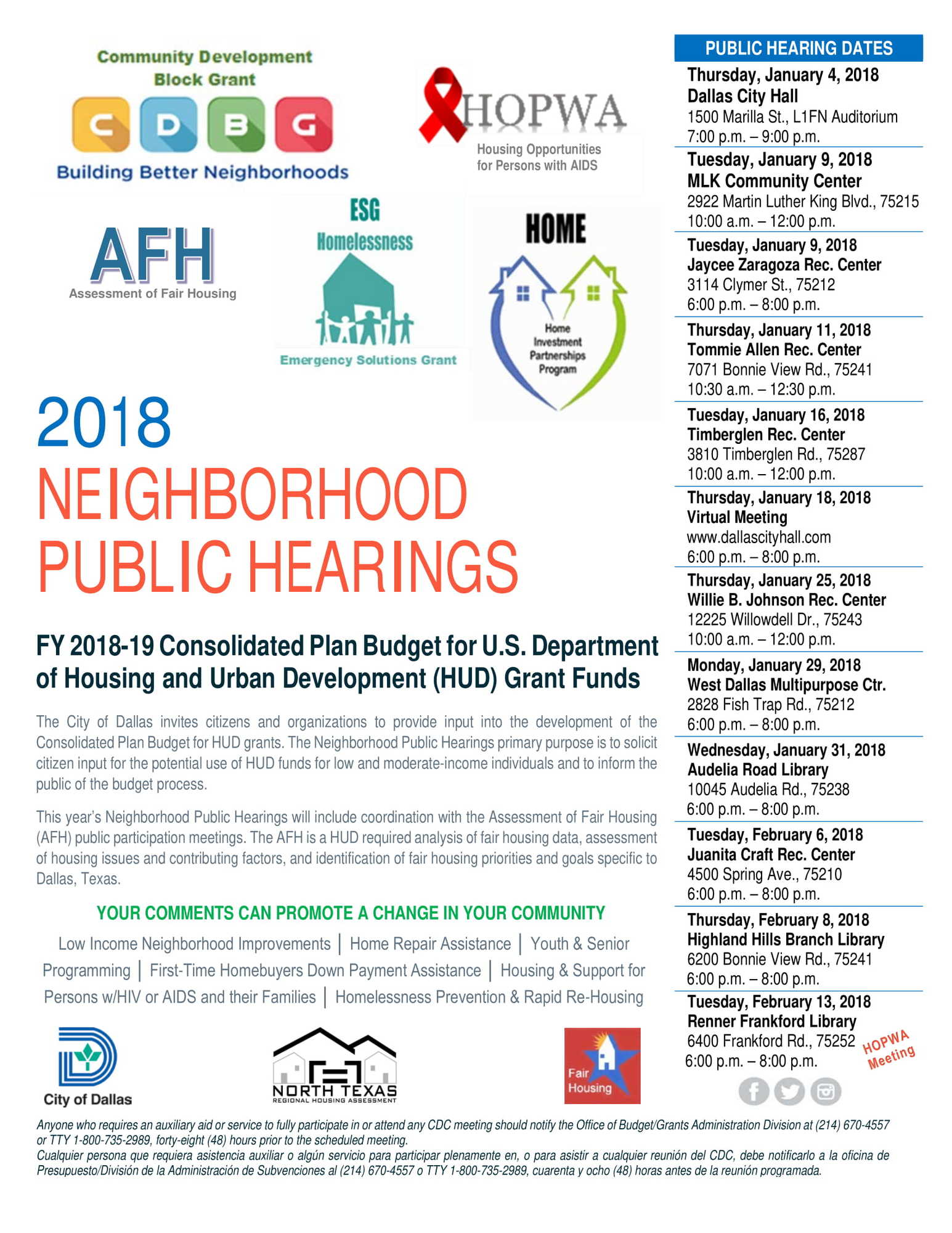 NPH Meetings Flyer