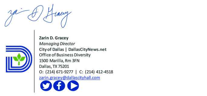 Zarin D. Gracey Signature