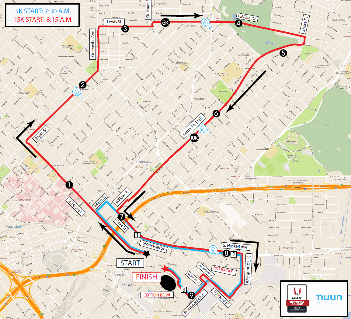 2019 Hot Chocolate 5k 15K Map