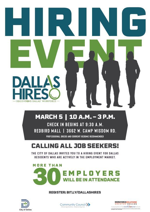 Calling all job seekers Hiring Event