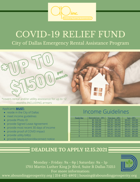 COVID rental relief fund