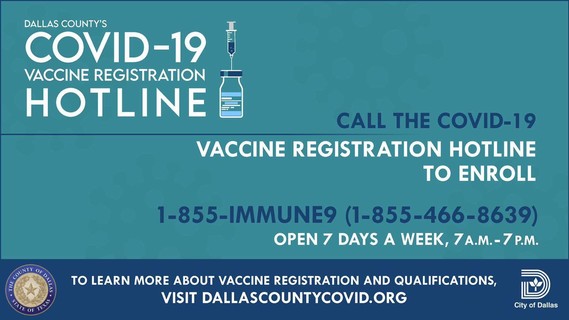 COVID vaccine registration hotline