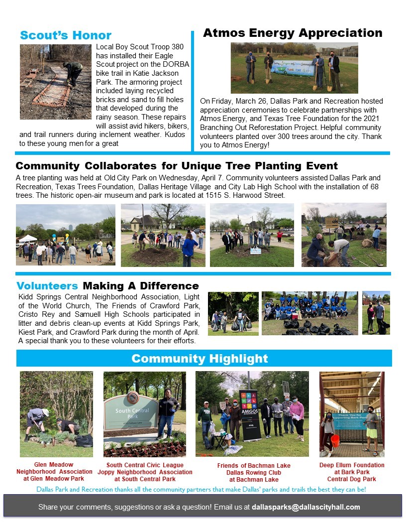 Go Parks newsletter highlights city's new volleyball courts!