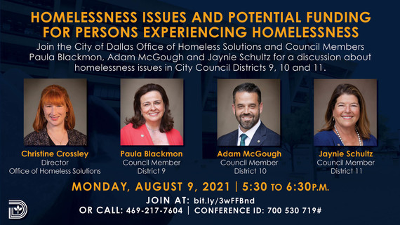 Graphic showing information for upcoming homelessness listening session.