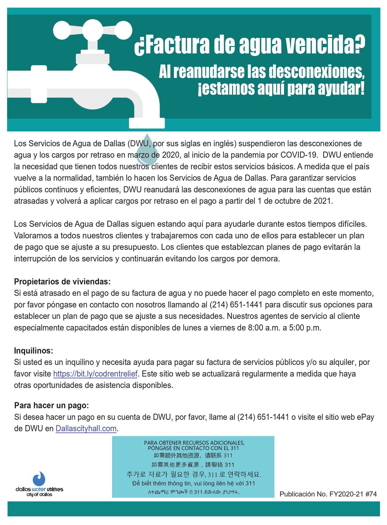 water utilities spanish