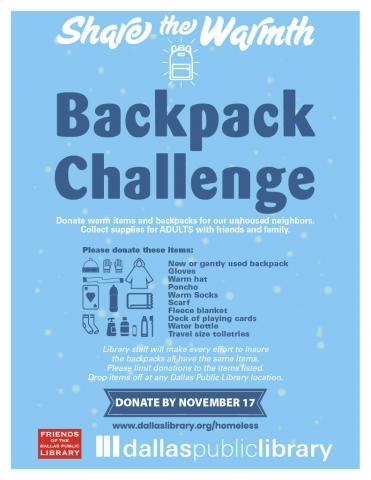 backpack challenge