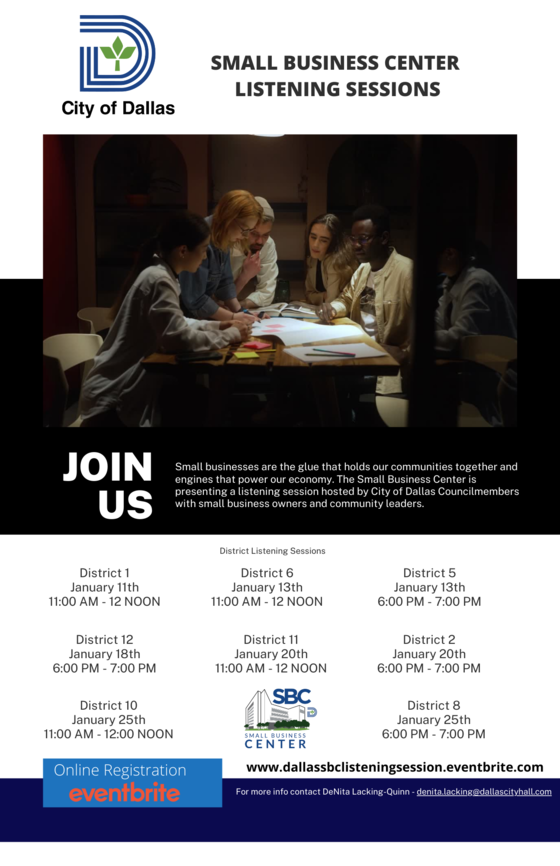 Small Business Center - Listening Session 