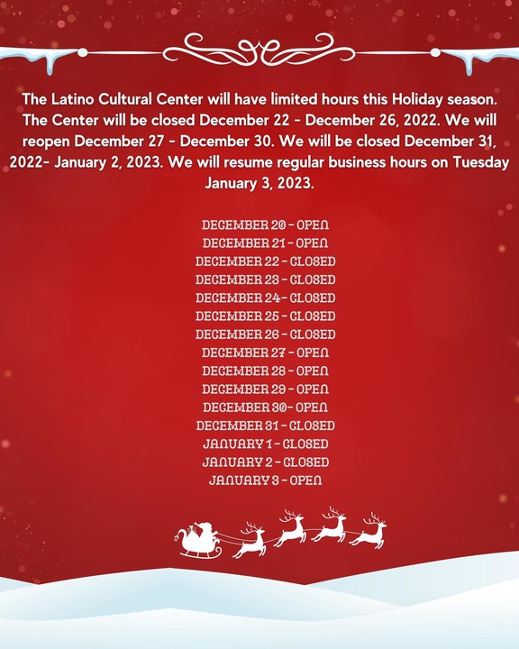 Christmas Schedule