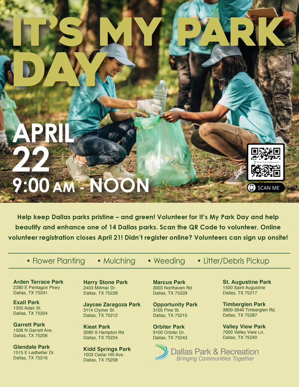 Its My Park Day Is April 22 Volunteer Registration Is Open