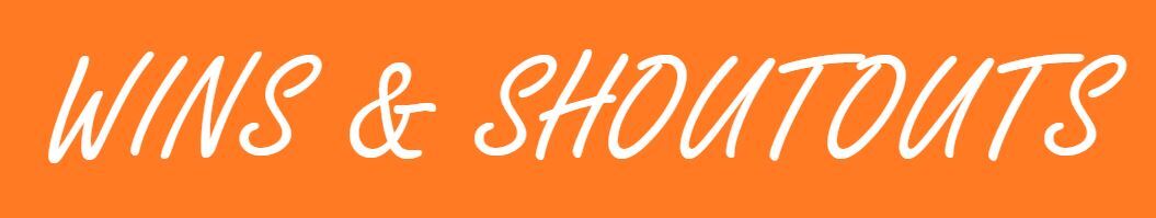 wins newsletter header.