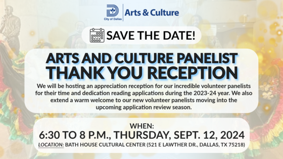 Arts and Culture Panelist Thank You Reception