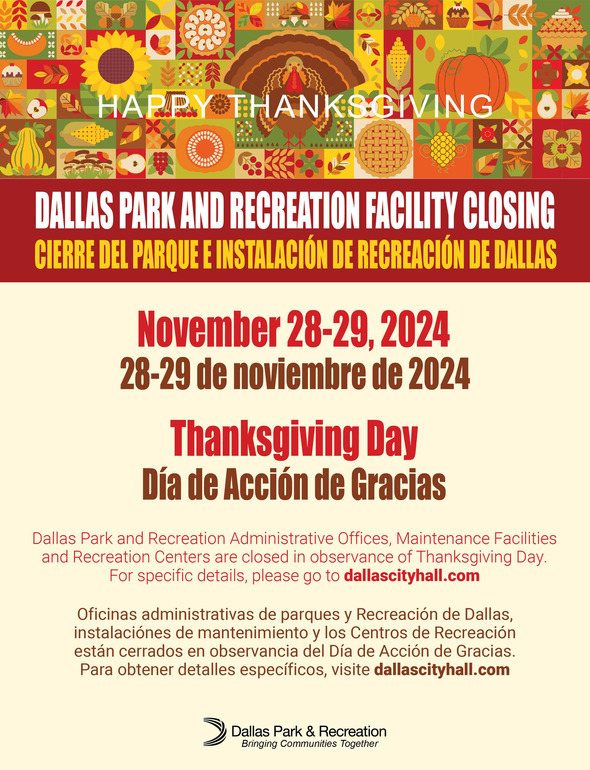 2024 Thanksgiving Closures