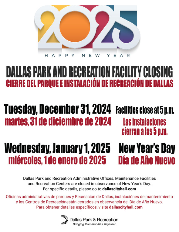 Park New Year Day Closures