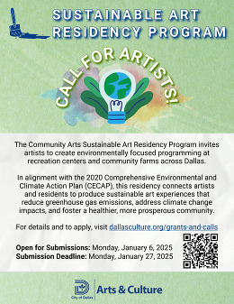 SUSTAINABLE ART RESIDENCY PROGRAM