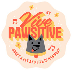 Vive Pawsitive Badge