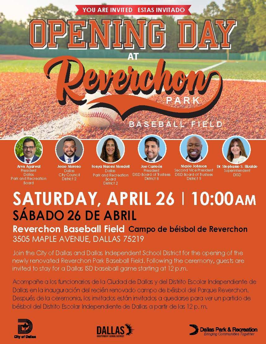 Reverchon Park Opening 2025