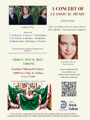 Classical Music Concert-Celebrating Dallas Hispanic/Latino & Multicultural Traditions