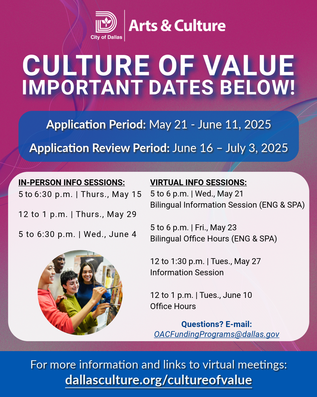 Culture of Value 2025 Flyer English