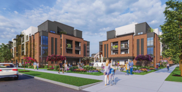 Rendering of Buckner Station Mixed-use Apartments