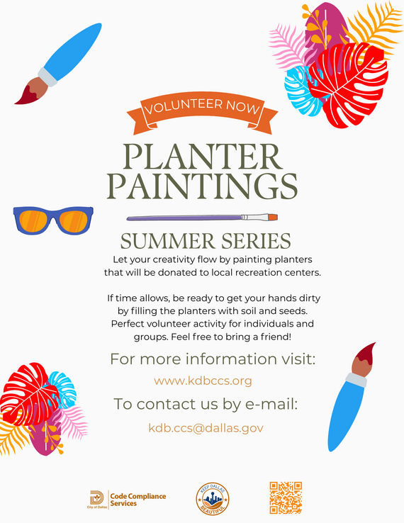 Painting Planters: Summer 