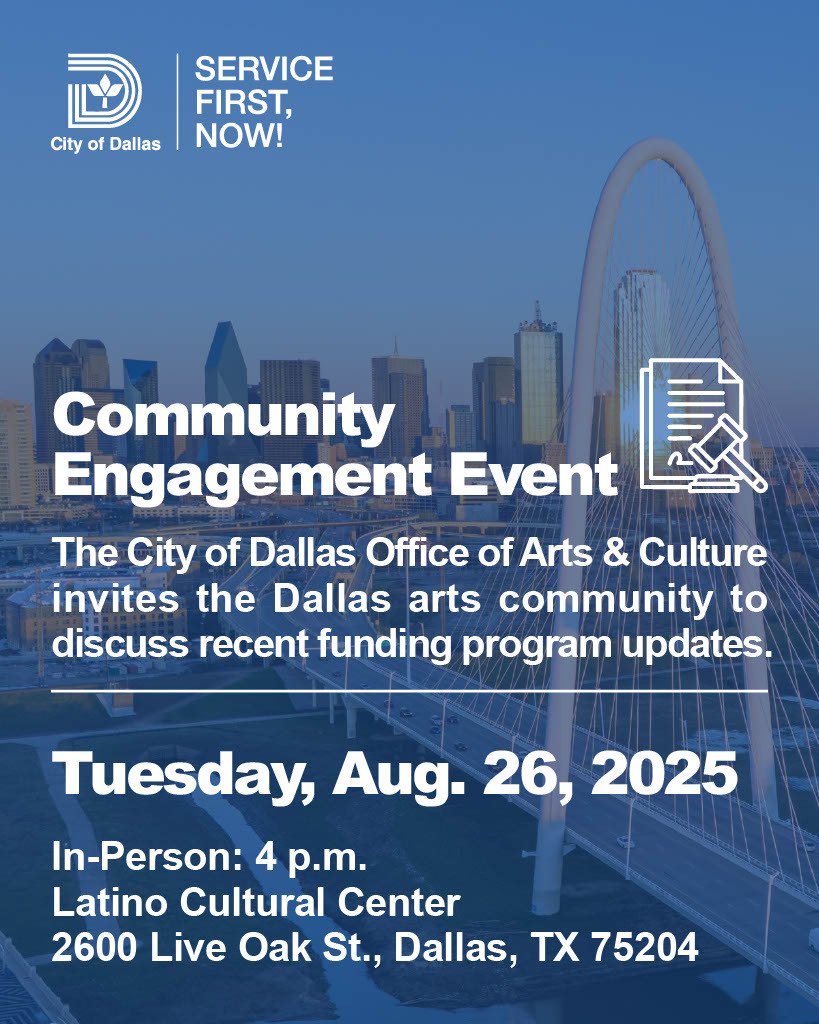 Community Engagement Event - Arts and Culture Flyer