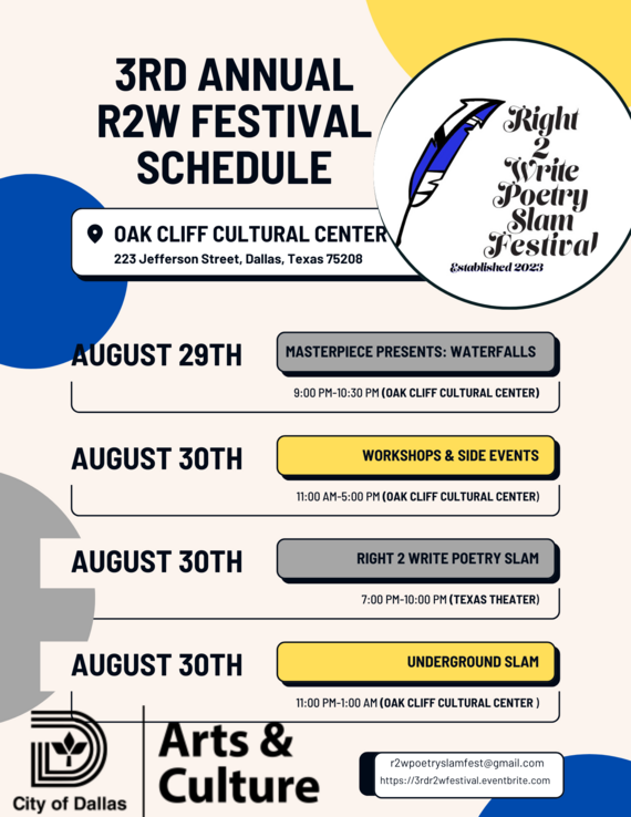 Right 2 Write Poetry Slam Festival
