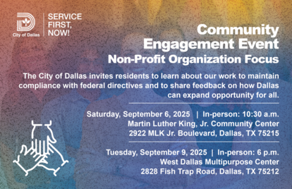 Nonprofit focus Federal Compliance Community Engagement Sessions