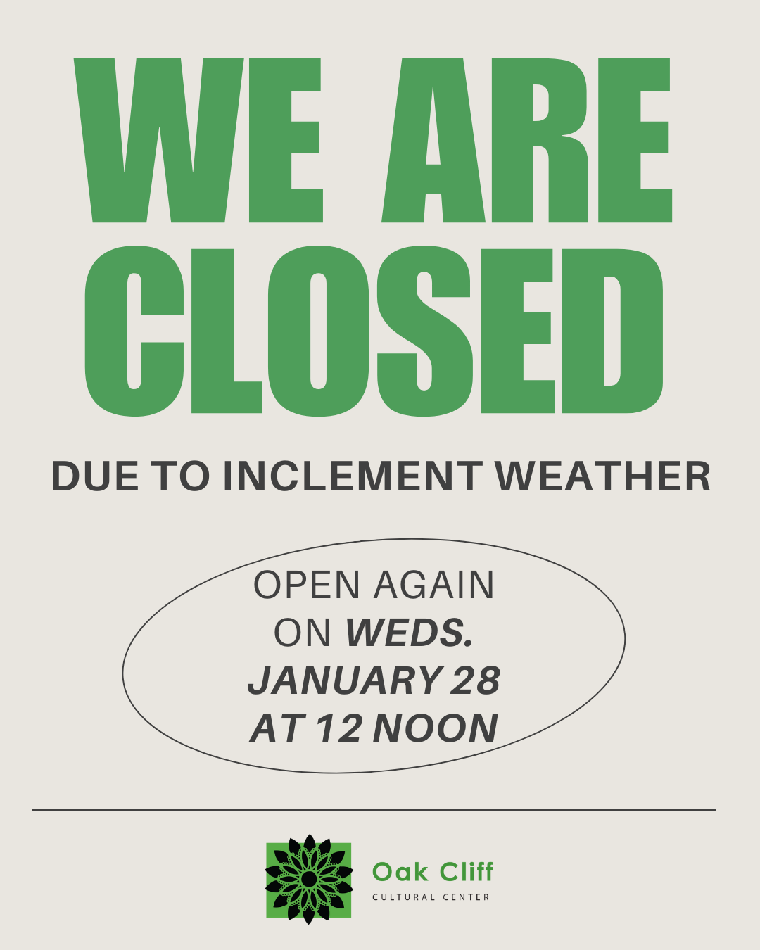 Inclement Weather
