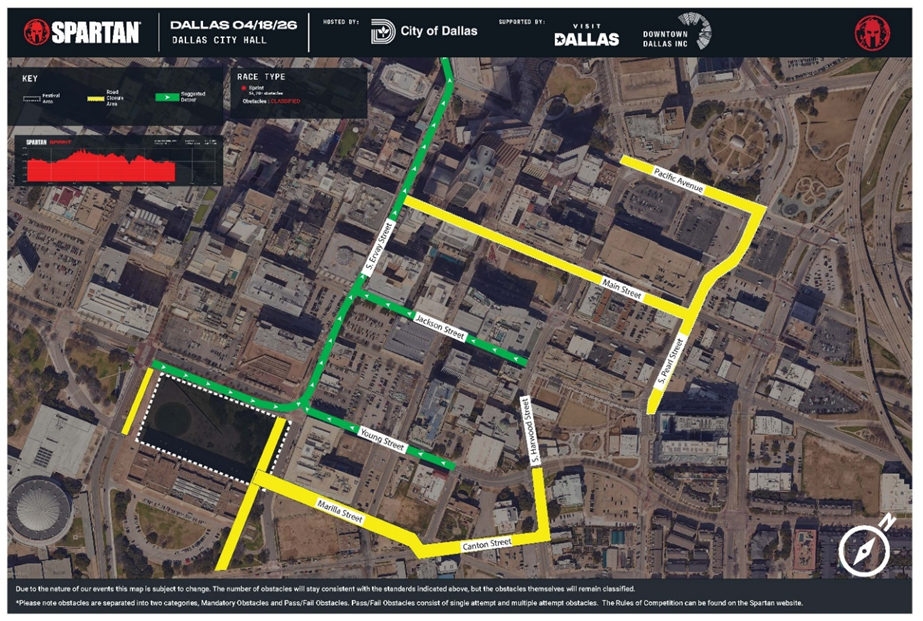 Map of Spartan Event
