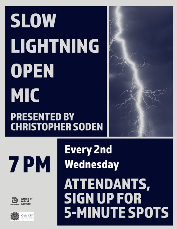 Slow Lightning Open Mic present by Christopher Soden
