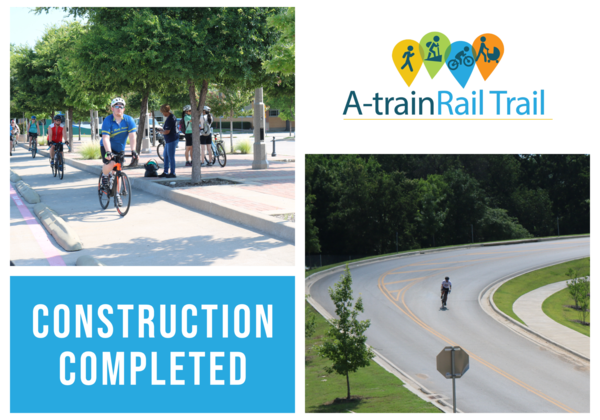 A-train Rail trail image collage