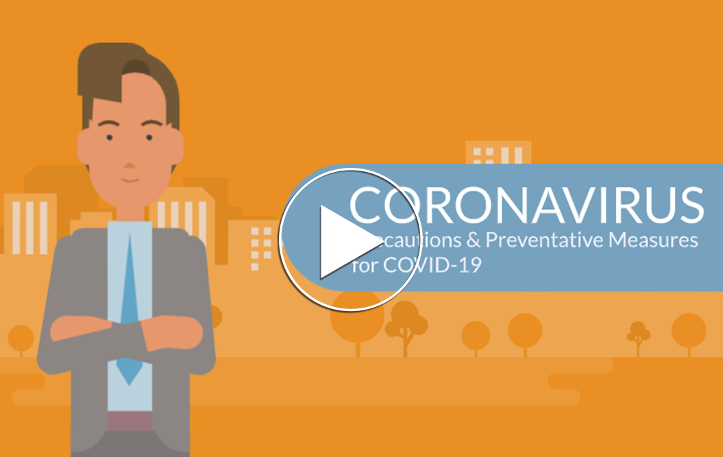 Video thumbnail with play button