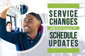 DCTA Schedule and Service Changes Effective August 24