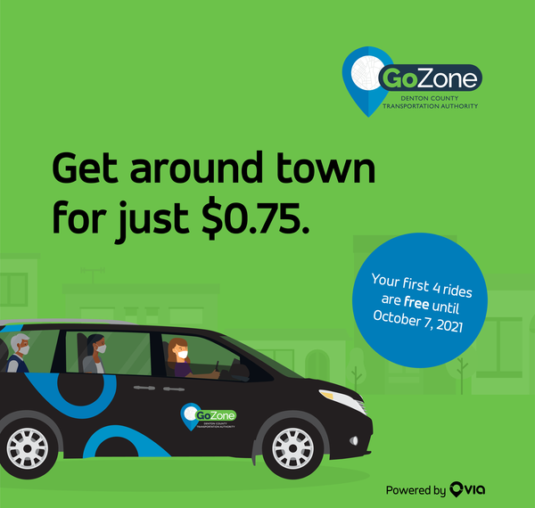 GoZone  On-Demand Rideshare in Denton County