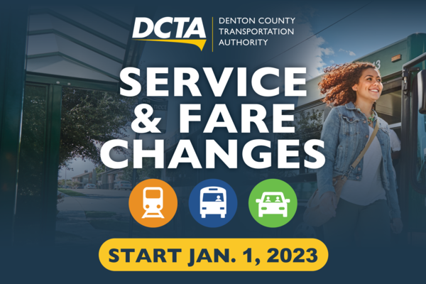 January Service and Fare Changes 1-2023