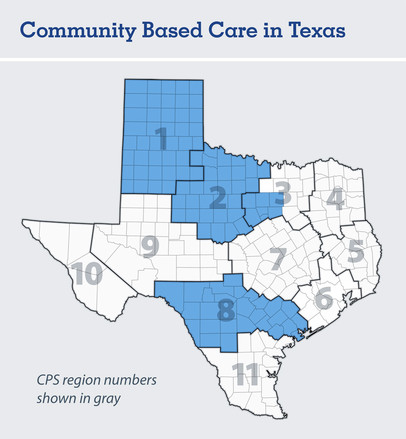 Map of CBC expansion. Regions 1, 2 , part of 3, and 8.