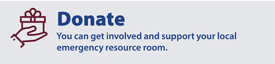 Donate to emergency resource room near you