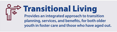 Transitional Living -- transition planning, services, and benefits, for both older youth in foster care and those who have aged out. 