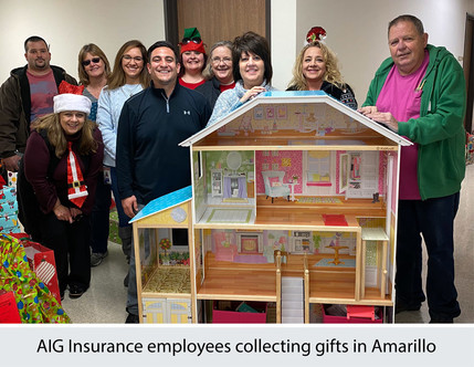AIG insurance employees collected gifts in Amarillo