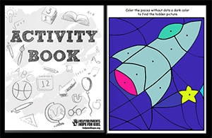Activity Book Cover and Page