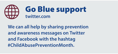Go blue -- https://twitter.com/search?q=%23ChildAbusePreventionMonth&src=typeahead_click